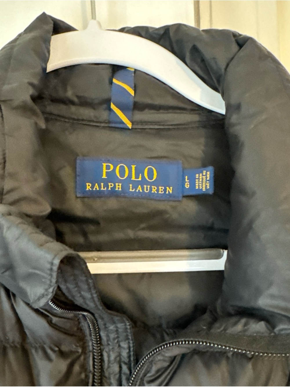 Polo Ralph Lauren Packable Down Puffer Jacket Coat no hood Large - Picture 5 of 9